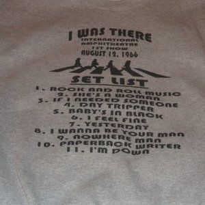 Seatshirt of 1966 Beatles Concert in Chicago.  The only one I saw since.  3X